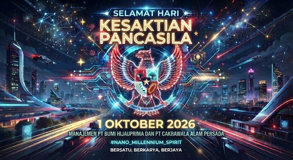 SELAMAT HARI KESAKTIAN PANCASILA : PT Bumi Hijau Prima dan PT Cakrawala Alam Persada Perkuat Komitmen Jaga Gunung Mas dari Karhutla
