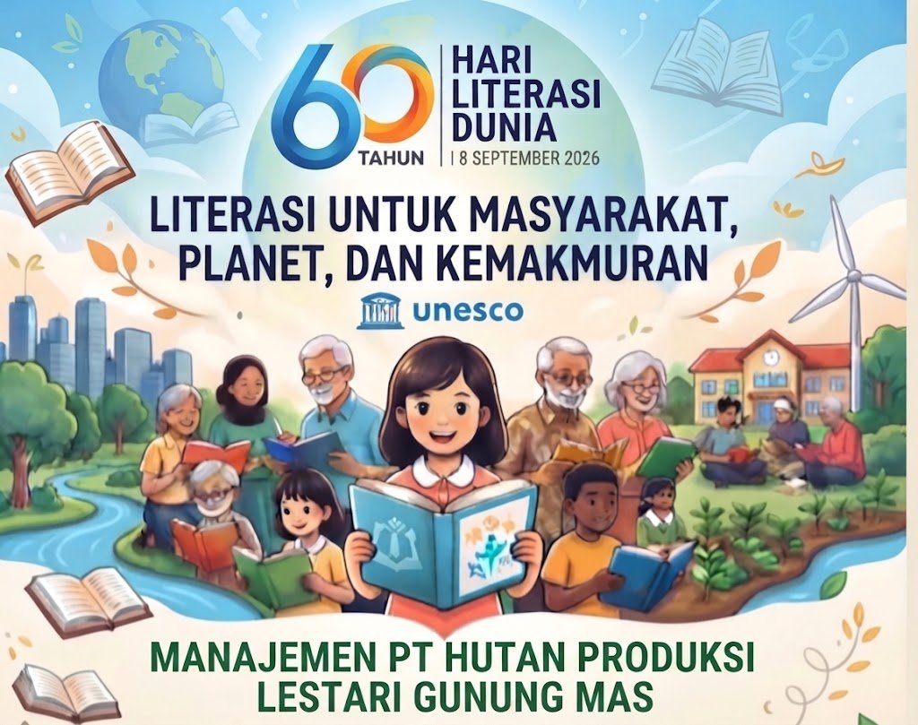PT. Hutan Produksi Lestari (HPL) Gunung Mas Serukan Budaya Literasi di Hari Literasi Dunia ke-60