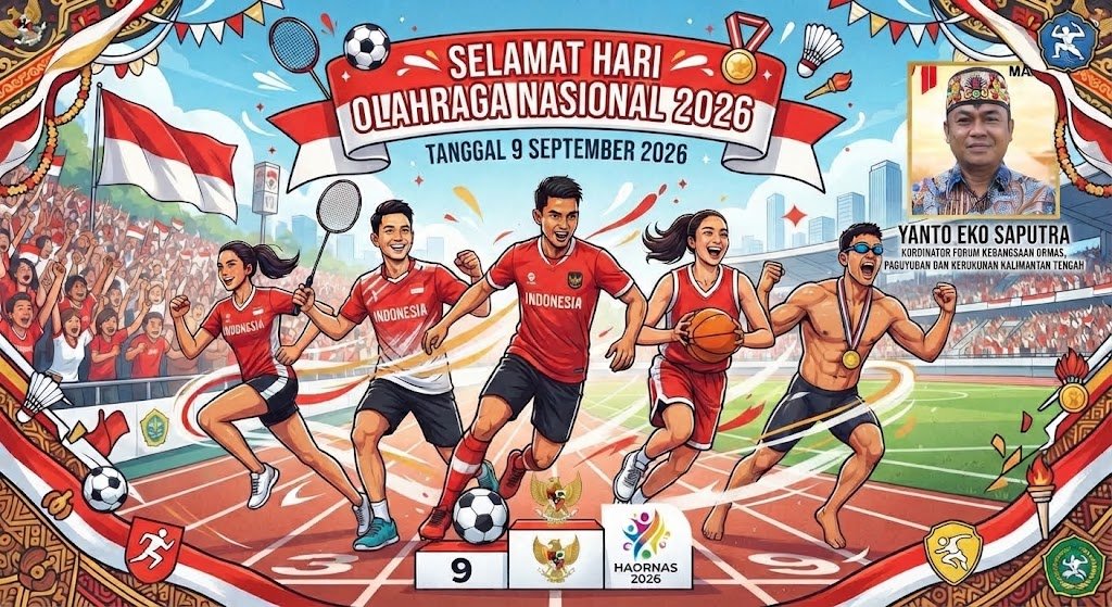 Momentum Haornas 2026: Yanto Eko Saputra Ajak Masyarakat Kalteng Jadikan Olahraga Budaya Hidup Sehat dan Pemersatu Bangsa