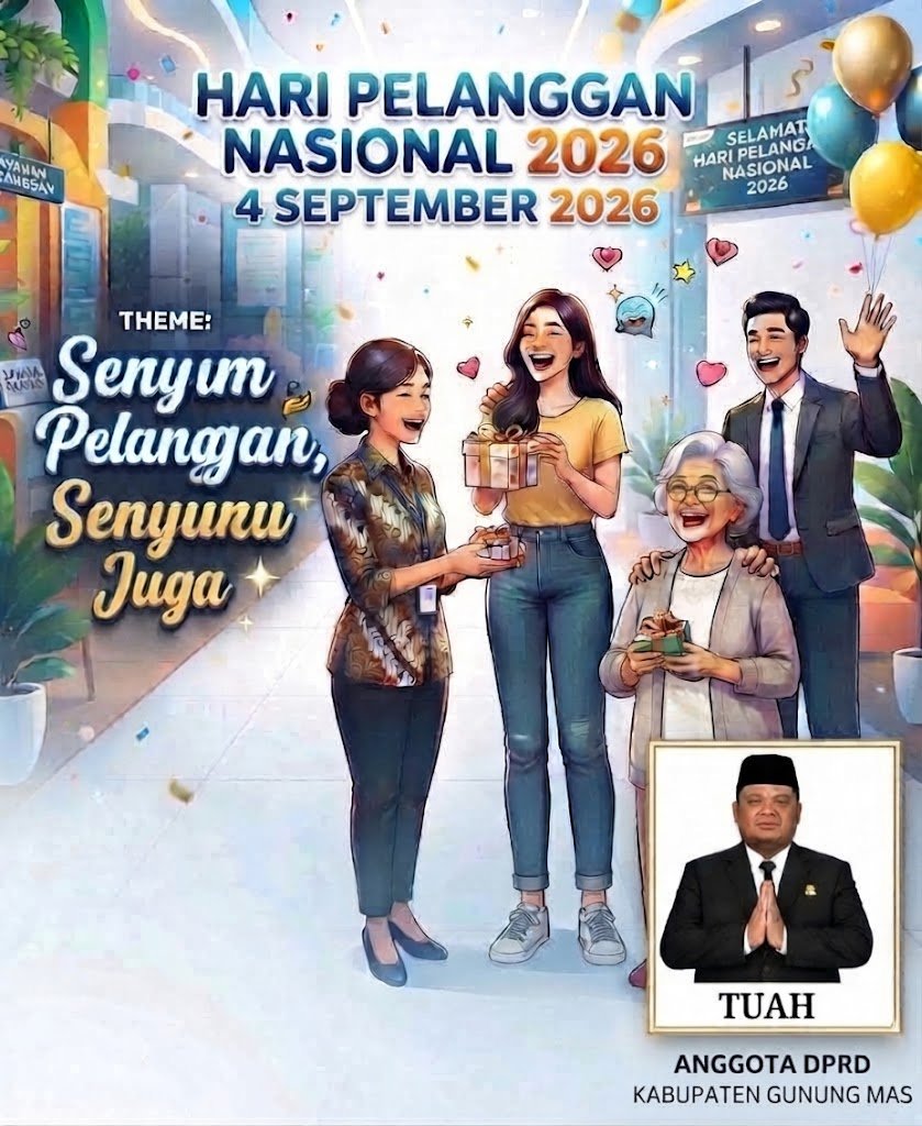 Momentum Hari Pelanggan Nasional 2026, Anggota DPRD Gunung Mas Tuah Dorong Penguatan Investasi demi Membuka Lapangan Kerja bagi Generasi Muda Kalteng