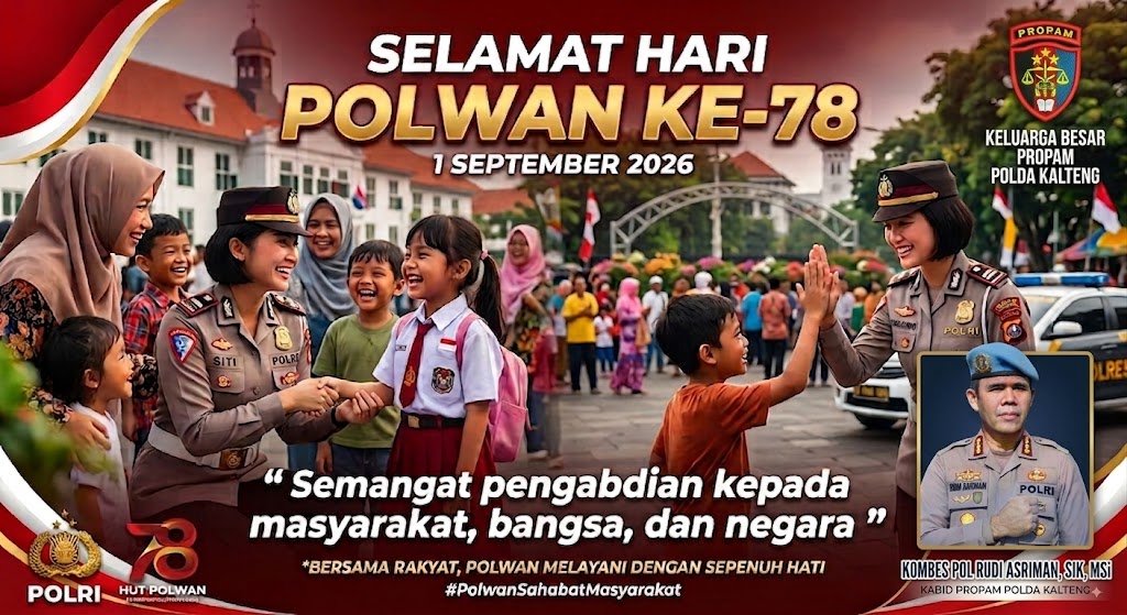 Hari Jadi ke-78 Polwan, Kabid Propam Polda Kalteng Dorong Pengabdian Tanpa Batas dan Kepedulian Bencana Karhutla