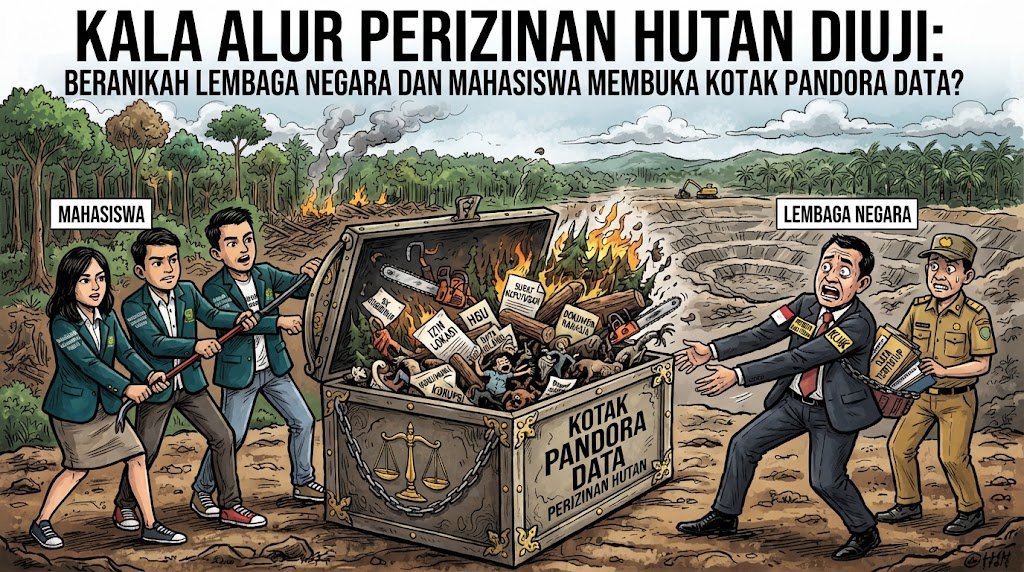 PART II  Kala Alur Perizinan Hutan Diuji : Beranikah Lembaga Negara dan Mahasiswa Membuka Kotak Pandora Data?