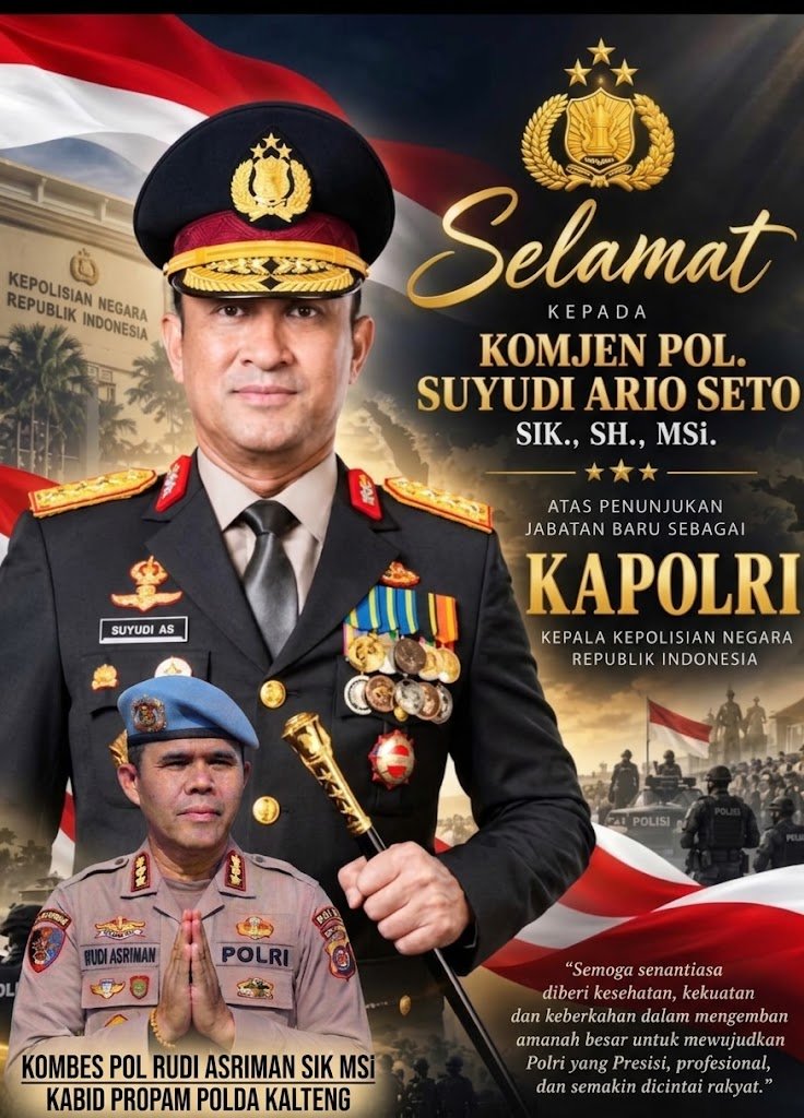 Apresiasi dan Dukungan Penuh : Kabid Propam Polda Kalteng Sambut Kepemimpinan Kapolri Baru Komjen Pol. Suyudi Ario Seto