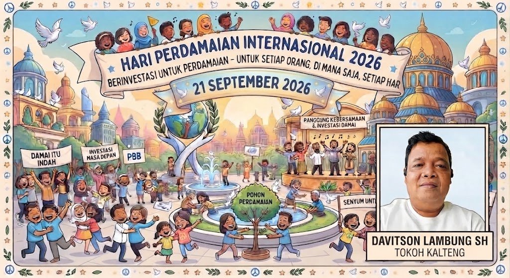 Hari Perdamaian Dunia 2026: Davitson Lambung Ajak Warga Kalteng Rawat Keharmonisan dan Tarik Investasi
